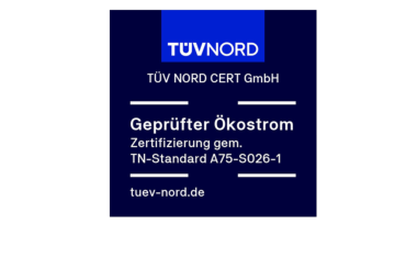 TÜV Nord - Zertifizierung Geprüfter Ökostrom