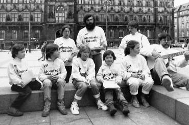 Auftritt auf dem Rathausplatz in Hamburg, 1986