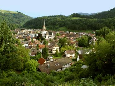 Blick auf Schönau im Schwarwald