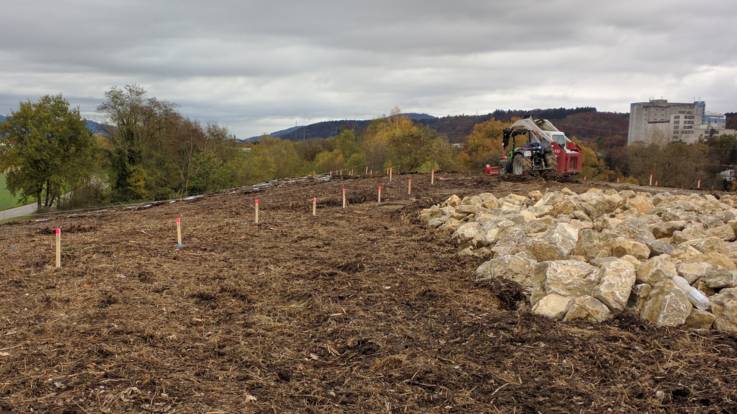 Beginn der Bauarbeiten am Solarpark