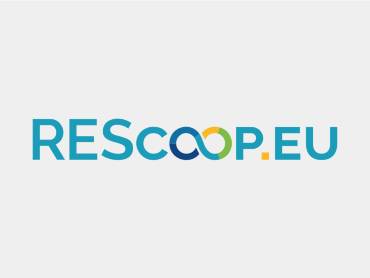 The Rescoop logo: The two "o "s form the symbol for infinity. 
