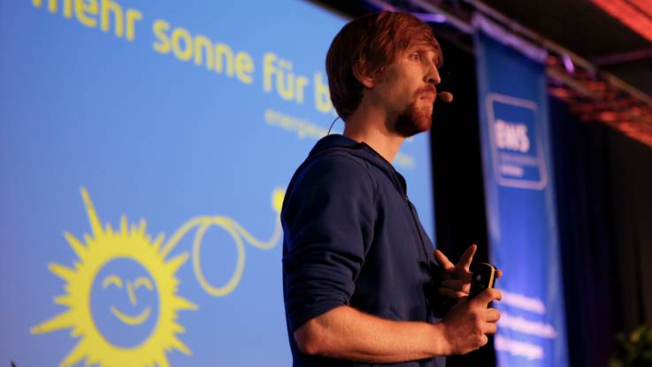 Christian Gutsche auf der Bühne